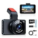 Range Tour Car Dash Cam Front, FHD 1080P Car Camera 170° Wide Angle WDR In Vehicle Dashboard Camera 3.0" Display Driving Recorder Car Video Camera Loop Recording, Night Vision, Motion Detection