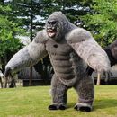 8.5ft Inflatable Mascot Gray Costume Adults King-Kong Gorilla Suit Plush Fursuit