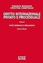 Diritto internazionale privato e processuale. Parte generale e obbligazioni (Vol. 1) (Manuali universitari)