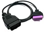 AutoDia® Adapter OBD 2 II Verlängerung Kabel Stecker auf Buchse 16 Pin Diagnose Interface 1 m Meter