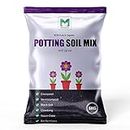 MyOwnGarden Premium Enriched Potting Soil Mix 5kg (Cocopeat, Black Soil, Vermicompost, Cowdung Powder, Neem Cake Powder, Bio Fertilizer)