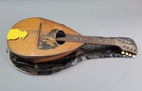 alte Mandoline inkl. Ledertasche 59 cm VINTAGE Instrument