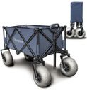 Beach Wagon With Big Wheels For Sand, Collapsible Folding Beach Cart