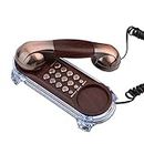 Dravizon Basic KX-T777 Model Landline and Speaker Phone Ringer LED Indication Corded Landline Telephone for Office and Home Purpose (Brown Color)