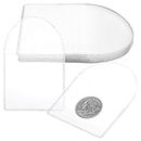MUXHEL 200 Pcs Individual Pocket Coin Sleeves Collector, 2.2" x 2" Clear Single Pocket Coin Holders, PVC Plastic Pocket Coin Flips for Coins Jewelry and Small Items Storage