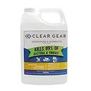 Clear Gear - Disinfectant, Cleaner, and Deodorizer For Sports Equipment, Gyms, and Fitness Centers - EPA-Registered, Hospital Grade, Made in USA - 1 Gallon Bottle