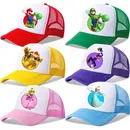 Super Mario Bros Baseball mütze für Kinder Sonnen kappen für Männer Frauen Spiel figur Peaked Hut