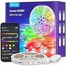 Govee LED Strip Lights RGBIC, 16.4ft Bluetooth Color Changing Lights with Segmented App Control, Music Sync (Plastic,Adopter)