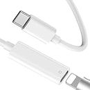 COOYA USB-C to Pencil Adapter for Apple Pencil 1st Gen,3.3ft USB C to Pencil Chager Adapter Special for iPad 10th Charging/Pairing with iPencil 1st, USB Type-C Male to Lightning Female Cable Connector