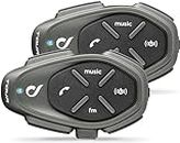 Interphone Tour - Bluetooth Auriculares Manos Libres para Casco Moto, para 4 Motoristas, Rango de 1,5 Km, hasta 25 Horas, Radio FM, MP3, GPS, IP67, Universal