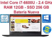 Portátil 14" Lenovo ThinkPad T470s i7-6600U / DDR4 12GB / SSD 256GB / BAT. NUEVA