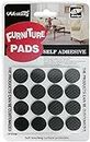 Prostuff.in 32 Pcs Furniture Pads Kit || Round Rubber Floor Protector Non Slip Furniture Pads Sofa Bed, Dining Table,Dining Chairs Balance Pad Noise Insulation Pad, Black, 2 CM