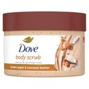 Dove Scrub Brown Sugar & Coconut Butter For Silky Smooth Skin Body Exfoliates