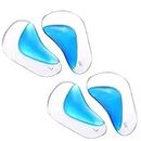 ZONVER® 2 Pairs Arch Support Insoles Fits for Flat Feet & Plantar Fasciitis Orthotic Arch Pads for Women and Men, Gel High Cushion Insert, One Size Fits All