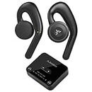 Avantree Candid - Open-Ear Wireless Earbuds & Bluetooth Transmitter for TV Watching with Loud & Clear Sound, Nonadjustable Earhooks Headphones