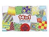 VBHUJI Export® Multipurpose Combo Pack 14 in 1 Family Party and Fun Board Game Ideal for Indoor and Outdoor Playing Girls and Boys (Multicolor)