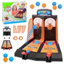 Desktop Indoor Table Games Set Mini Basketball Shooting Game Toy Kids Boys Gift