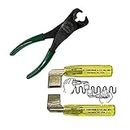 CS Osborne Upholstery Tools Combo Pack - 522 BW Clip Pliers & Spring Benders 401-2 (3/8x2) - DIY Furniture Repair Restoration - Made in the USA