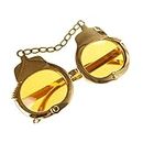 Enakshi Handcuffs Shape Party Glasses Fancy Dress Costume Glasses Sunglasses Gold Clothing, Shoes & Accessories | Costumes, Reenactment, Theater | Accessories | Glasses