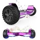 VOUUK 8.5-inch Hummer Off-road Hoverboard,App Controlled,with Bluetooth and LED Lights, Powerful Motor, Suitable for Adults and Children