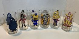 Complete Set of 6 Vintage 1977 McDonalds Collector Series Glasses NICE CONDITION