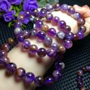 Handmade Genuine Natural Phantom Garden Quartz Lodolite Beads Bracelet Bangle