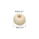 6mm Natural Wood Beads Unfinished Wooden Beads Round Loose Beads - Wood Color