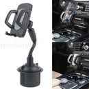 Car Rotate Mount Gooseneck Cup Holder Cradle For Cell Phone Adjustable Universal