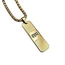 Nikza Shree Ram 18k Gold Plated Dotted Pendant with chain(24inch)