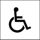 Handicap/Parking Wheelchair Logo Vinyl Decal/Sticker for Car/Truck//SUV/Windows