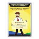 buysafetyposters.com - Keep Password Safe Poster In English Sun Board A2 (18 Inch X 24 Inch)