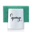 Sponge Holder for Kitchen Sink - Rustic Farmhouse Home Kitchen Decor - White ...