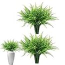 Genérico Artificial Boston Ferns For Outdoors Set of 2, UV Resistant Fake Boston Fern Plants, Artificial Greenery Shrubs Plants, Artificial Fake Plants For Indoor Outdoor Home Garden Decoration