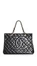 CHANEL Women's Pre-Loved Large Shopping Tote, Caviar, Black, One Size