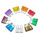 Hyshina Car Fuses Assortment Kit, 45Pcs Blade-Type Automotive Fuses, Amp Fuse Kit, (5A/ 7.5A/10A/15A/ 20A/25A/30A/ 35A/ 40A), Replacement Fuses for Car Boat Truck Motorcycle RV (Standard Fuse)