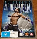WWE - AJ Styles : Most Phenomenal Matches (DVD, OOP) 3 Disc Set - New & sealed