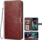 Mobile Mantra Vintage Wallet for Apple iPhone 6S Plus || Real Leather Wallet Phone Case || Genuine Leather with Viewing Stand & 3 Card Holder || Flip Folio Cover with Card Slot (Antique Brown) (Please check your phone model before buying