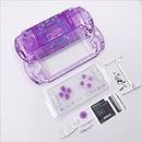 JMXLDS New Replacement PSP 3000 Full Housing Shell Cover with Buttons Screws Set - Clear Purple