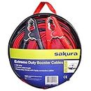 Sakura SS3627 Câbles de Démarrage de Batterie Très Grande Capacité - 700 A, 4 m, Pinces à Code Couleur - pour Véhicules Jusqu’à 4,5 L/4 500 cc Lorsque la Batterie Est à Plat