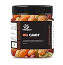 Hungry Harvest Mix Candy Colorful Fruit Candy 300 gms khathi mithi Candy [Jar Pack] (300 Grams (Pack of 1 of 300 Grams))