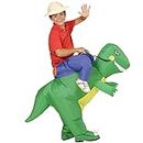 "DINOSAUR" (airblown inflatable costume, hat) (4 x AA batteries not included) - (One Size Fits Most Children)