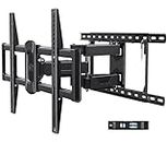 Mounting Dream TV Wall Mount for 42-70 Inch TVs, Full Motion TV Mount Swivel and Tilt with Articulating Dual Arms, Loading 100 lbs, Max VESA 600x400mm, Fits 16", 18", 24" Studs MD2617-24K-04