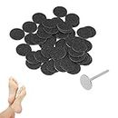 50pcs Electric Callus Remover Sandpaper, Discs Pedicure Tool Replacement Accessory with Shaft, Replacement Sandpaper Discs, nail sanding disc dead skin remover for feet (φ15mm)
