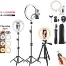 LED Selfie Ring Light Photography Video Lights Tripod Fill Light Dimmable Lamp