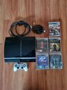 Sony PlayStation 3 Fat Piano Black 80GB Console & Games CECHL02 PAL PS3 Tested
