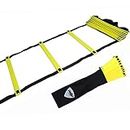 Pepup Sports Agility Training Ladder for Leg Coordination and Reflex Training- Plastic Super Flat Adjustable Speed Agility Ladder - Perfect for Training Football, Soccer, Basketball, and ALL Sports - Free Carry Bag Included (3.5 M With 8 Rungs)