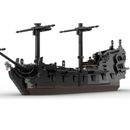Set giocattoli da costruzione modello nave pirata nera per collezione 2478 pezzi MOC-80551