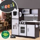 Keezi Kids Wooden Kitchen Pretend Play Sets Fridge Phone Cooking Toys Children