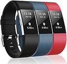 3 Pack Bands Compatible with Fitbit Charge 2, Classic & Special Edition Replacement Bands for Fitbit Charge 2, Women Men