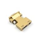 PremiumAV Hdmi Female to VGA Male Converter Audio Adapter (Gold)